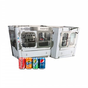 [Hot Item] Automatic Aluminum Can Energy Drink Beer Carbonated Beverage Juice Liquid Filling Canning Line