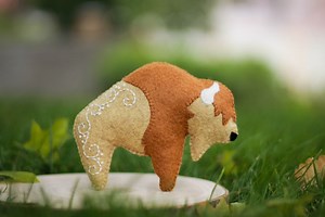 Buffalo Sewing Pattern, American Bison, Felt Ornament, Christmas Ornament PDF SVG, Baby Mobile Pattern, Bison Felt Pattern, Felt Animals - Etsy