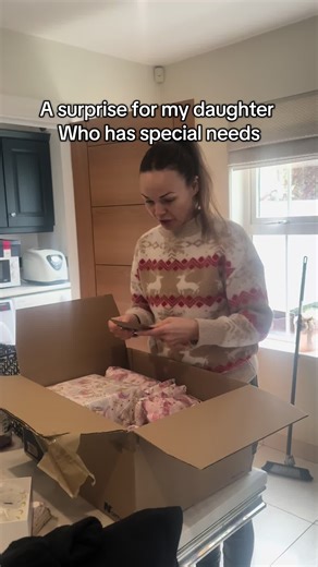 Some days are just like this 🤍 thank you to a wonderful follower Meghan who sent Ezrah some Christmas gifts! We love everything! Thank you 🤍 #specialneedsfamily #reallife #momsoftiktok