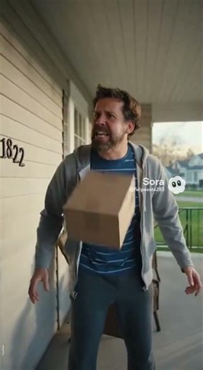 Ups driver throwing boxes