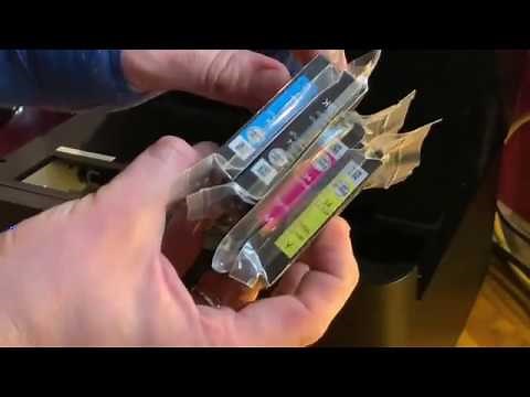 Epson Printer Cartridge Change WorkForce Pro WF-3720DWF Inkjet Multifunction Device Instructions