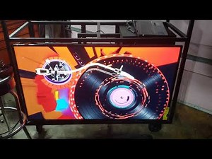 diy DJ booth frame and tv