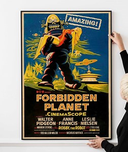 1950s Sci-fi Movie Poster – Vintage Space Adventure Cinema Print - Etsy UK
