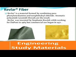 Kevlar Fibers | Manufacture of Kevlar Fibers | ENGINEERING STUDY MATERIALS