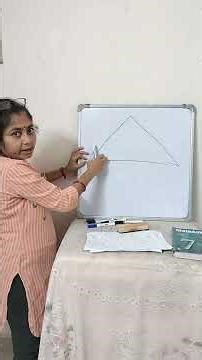 How to find out the angle of triangle with protractor #protractor #mathtutorial