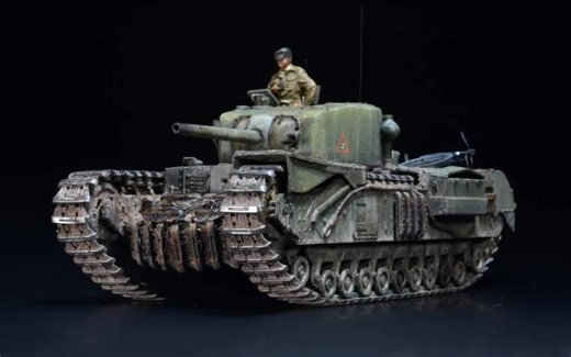 【作者PLASMO合集】【中文字幕】Churchill MK.IV NA 75 - 1/72 龙- 坦克模型