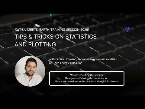 Training Session with Fabian Hofmann: Statistics and Plotting