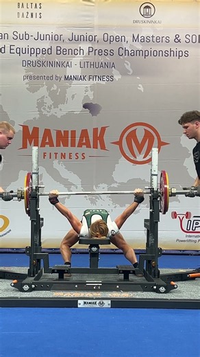 World Masters 1 Record Bench Press Classic with 107.5kg by Krisztina Nagypal 🇭🇺 in the -52kg class