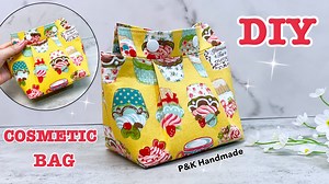 8.5K views · 40 reactions | Easy To Make! Diy Cosmetic Pouch Bag | #diy #sewing #handmade #diyprojects #pouchbag | P&K Handmade | Facebook