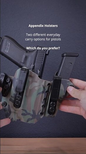 Appendix holsters for my #glock17gen5 - which do you prefer? #shorts #youtubeshorts #holster #edc