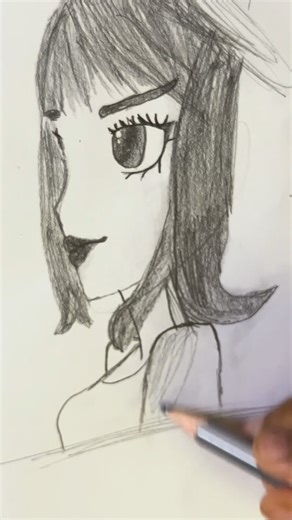 Aayat Chowdhury on Instagram: "Drawing an anime girl face 🔥✨ Watch this simple sketch turn into a beautiful anime expression step by step 🎨💜 Perfect for anime lovers, art fans, and anyone who enjoys satisfying drawings! Like ❤️, share 🔄, and follow for more anime art reels 👧✨ ⸻ #animegirl #animeart #drawingreels #sketchart #artviral"