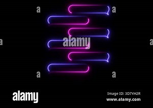 neon light font. letter u.