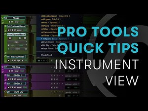 Pro Tools Quick Tips: Instrument View