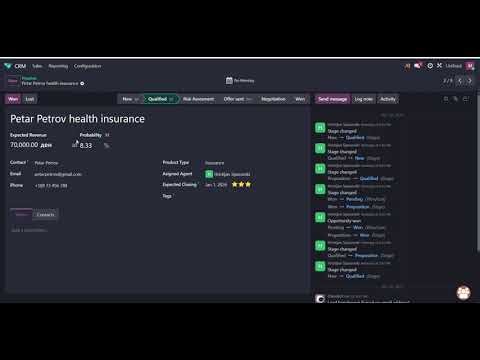 Odoo Insurance Module – Project Demonstration