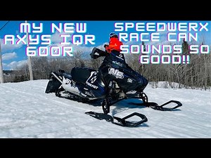 So Stoked On My New Polaris IQR Axys 600R! With Speedwerx Can!