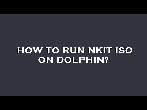 How to run nkit iso on dolphin?