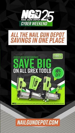 Cyber Monday deals still rolling in at Nail Gun Depot!🔥