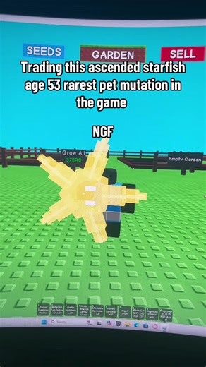 Trading Rare Ascended Starfish Pet in Gaming