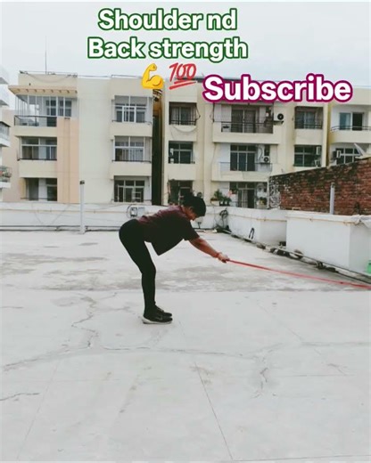 Shoulder nd Back strength#viral#shorts#athome#diet#strength#fitness#fatloss#loopband#tips