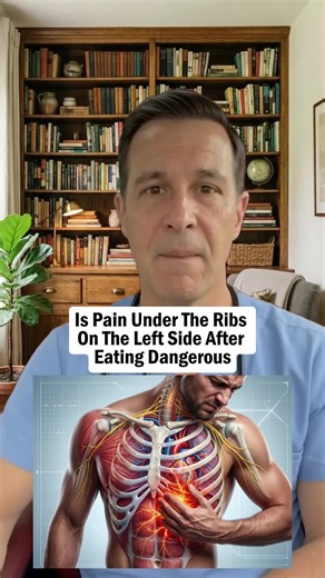 Is Pain Under The Ribs On The Left Side After Eating Dangerous #health #healthtips #healthtip #healthy