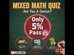 Mixed Math Quiz | 14 Easy, Medium & Hard Questions 🧠🔥 Only Smart Minds Pass!