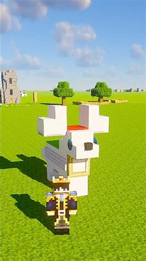 I Built The Cutest Reindeer In Minecraft 🦌🎄 #shorts