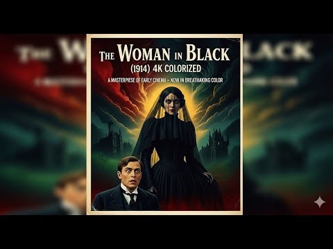 The Woman in Black 1914 Silent Film Remastered & Colorized in 4K