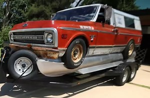 Chevy C10 Farm Truck Transformed Into A Speedboat: Video