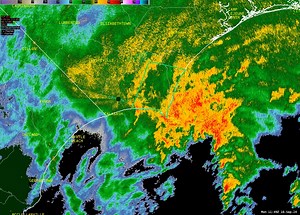 Extremely heavy rain associated with Potential Tropical Cyclone Eight is slamming the Cape Fear Region this morning. A Flash Flood Warning remains in effect for Wilmington, Carolina Beach, Southport, Boiling Springs Lakes, and Oak Island. Be prepared for flooded roads and possible inundation of buildings in low lying areas. #ncwx #PTC8 | US National Weather Service Wilmington NC