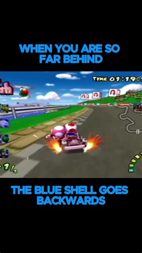 When I Was So Far Behind the BLUE SHELL went BACKWARDS 😂