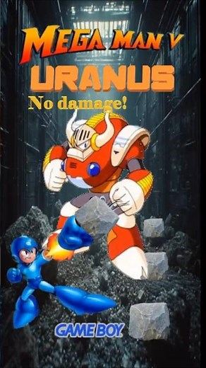 Mega Man (Rockman) V: Uranus - NO DAMAGE NO SPECIAL WEAPONS - Game Boy #Retrogaming #MegaMan #shorts