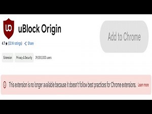 uBlock Origin BANNED? How to Reinstall & Get It Working Again!
