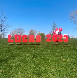 Graduation Yard Sign Letters With Yard Stakes Included | Custom Large Plastic Event Letters | Class of 2024 Graduation Letters - Etsy