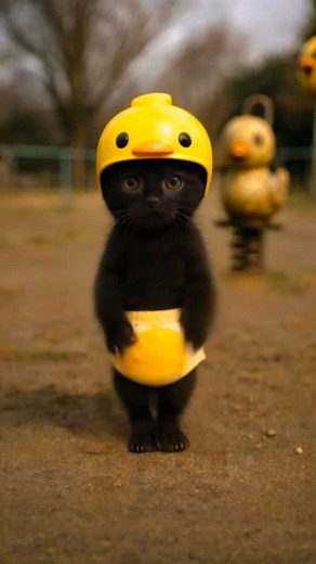 ねこまんま on Instagram: "Chick Black Cat Dance #猫ダンス #ペットダンス #ひよこ #blackcat #catdance"