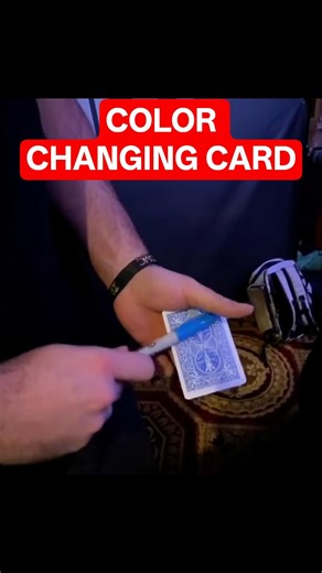 INSANE color changing card magic trick