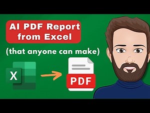 AI Report Generation - Excel to PDF Pro