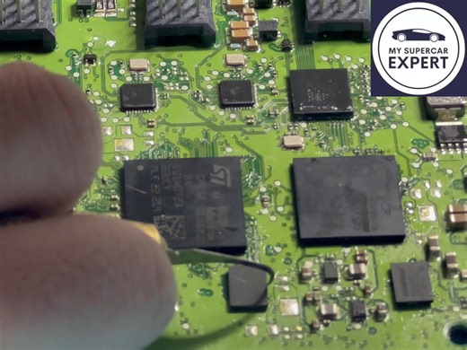 1.4K views · 59 reactions | Luxury European Brands Repair：Have you ever seen the newest version of BCP module in a BMW? This one was water damaged, and there is no way to clone it, so we removed the CPUs and swapped to another board to clone it successfully! #BMW #carrepair #BDP | My Supercar Expert | Facebook