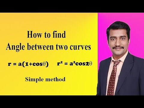How to find the angle between two following curves