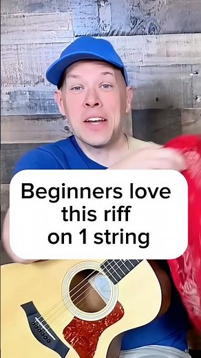 Beginners LOVE this riff on 1 string