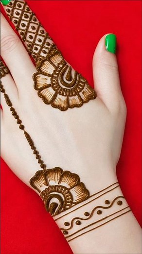 aesthetic mehndi design back hand | easy mehndi design | new mehandi ke design | mehndi