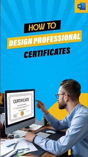 How to Design Professional Certificates in Microsoft Word | Wirelessmedia