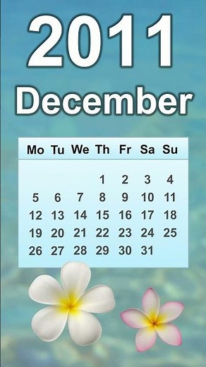 December 2011 Calendar
