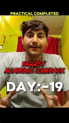 19/48 BIGGEST Academic Comeback||Jee Preparation #studyvlog#consistency #minivlog #academic#ytshorts
