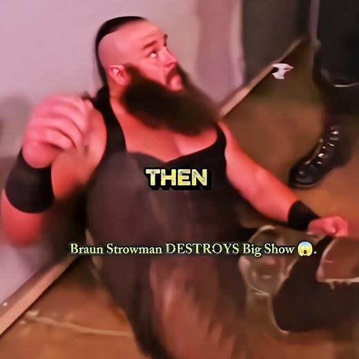 Braun Strowman DESTROYS Big Show 😱#wwe #ytshorts #shortvideo