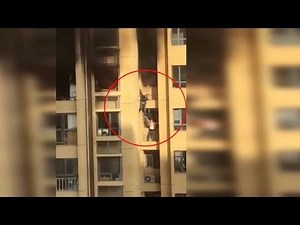 Two residents forced to jump to escape fire in high rise