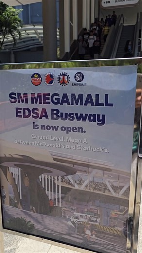 🚍SM Megamall Busway along EDSA is now OPEN! 🎉