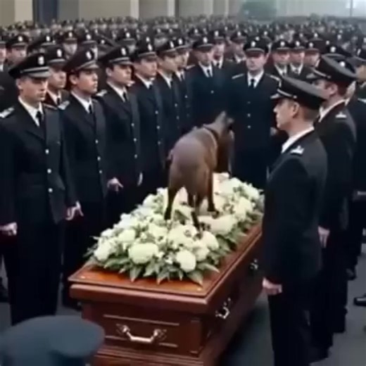 Some stories don’t just touch you — they hit straight in the chest. Today I read about a military dog who refused to leave his soldier’s casket… no commands, no pulling, nothing could move him. He stayed there, guarding his best friend one last time 🐕💔 There’s something about loyalty that pure — loyalty that doesn’t end when life does — that shakes you in a way words can’t explain. Full story in the comments. | Garry Opimo