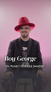 127K views · 3.8K reactions | Double the artwork, double the energy. ♊ As a Gemini, Boy George explores duality in his latest release. Through twin characters with mirrored expressions, one smiling, one frowning – spiralling eyes and stitch-like mouths symbolise the tension between sensibility and silence.  Head to stories for a closer look at these contrasting characters. | Castle Fine Art | Facebook