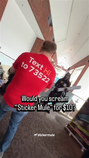 Sticker Mule on Instagram: "What challenge should Sticker Mule Steve give next time? #StickerMule #Stickers #FreeMoney #Community"
