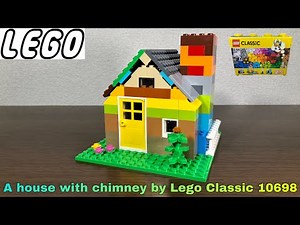 LEGO Classic 10698 assembly to a house with chimney #71